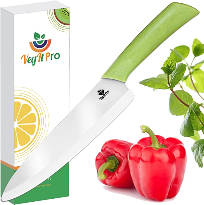 VegItPro 8-inch ceramic chef knife